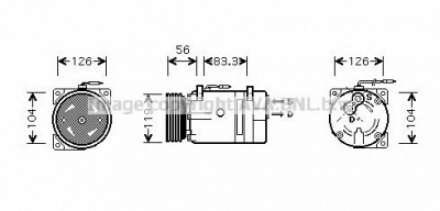 AVA QUALITY COOLING rtk310 -  Компрессор, кондиционер